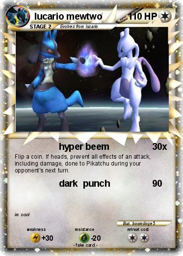 Pokemon lucario mewtwo