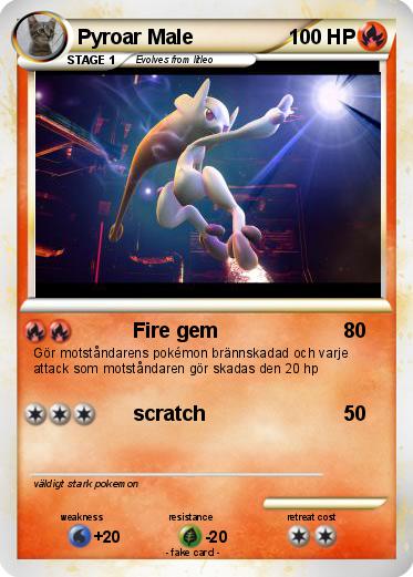 Pokemon Pyroar Male