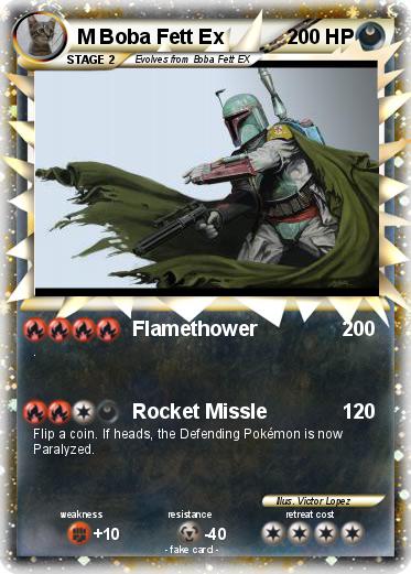 Pokemon M Boba Fett Ex
