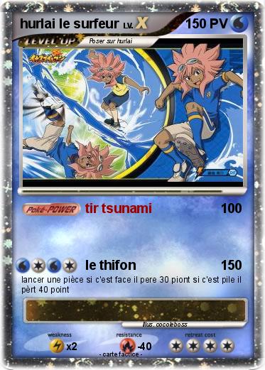 Pokemon hurlai le surfeur