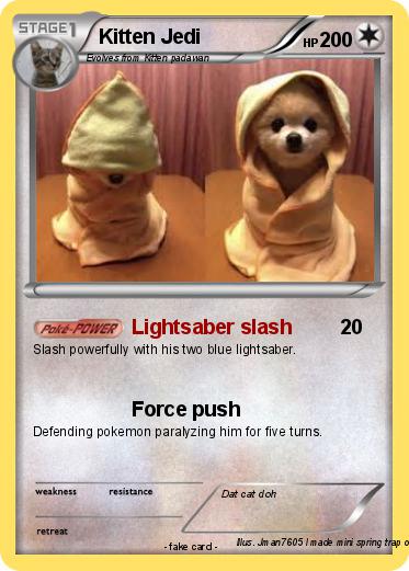 Pokemon Kitten Jedi