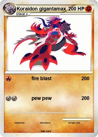Pokemon Koraidon gigantamax