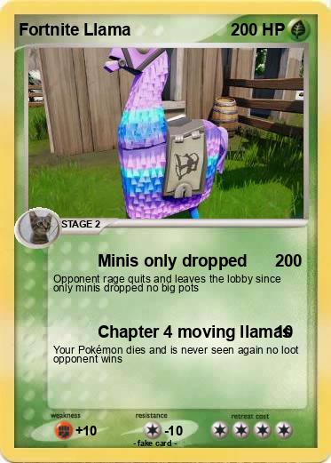 Pokemon Fortnite Llama