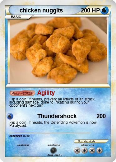 Pokemon chicken nuggits