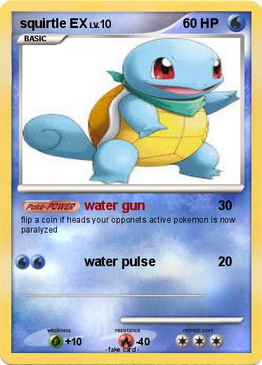 Pokemon squirtle EX