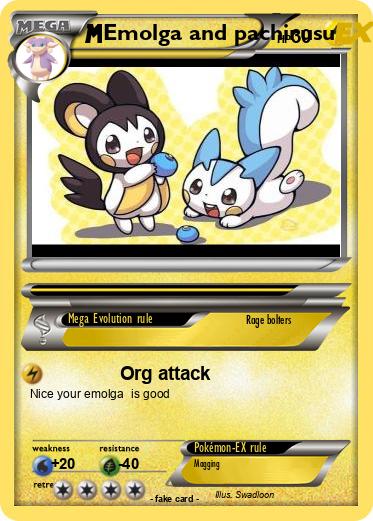 Pokemon Emolga and pachirusu