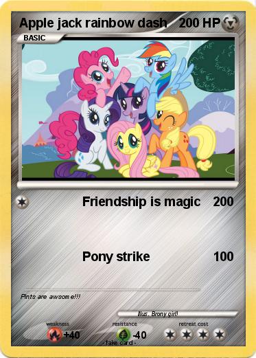 Pokemon Apple jack rainbow dash