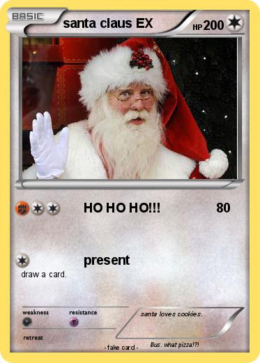Pokemon santa claus EX
