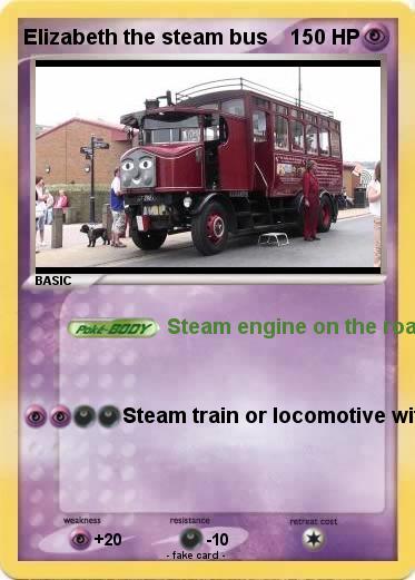 Pokemon Elizabeth the steam bus