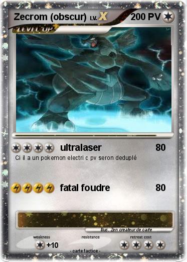 Pokemon Zecrom (obscur)