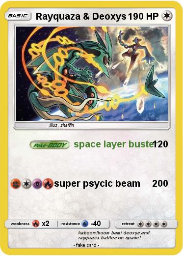 Pokemon Rayquaza & Deoxys