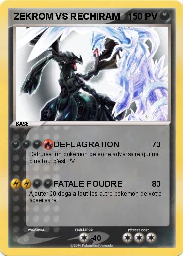 Pokemon ZEKROM VS RECHIRAM