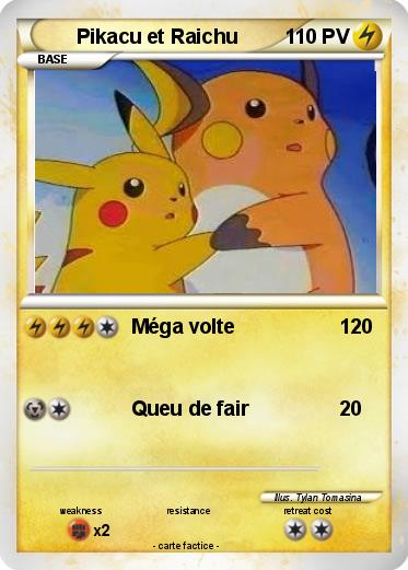Pokemon Pikacu et Raichu