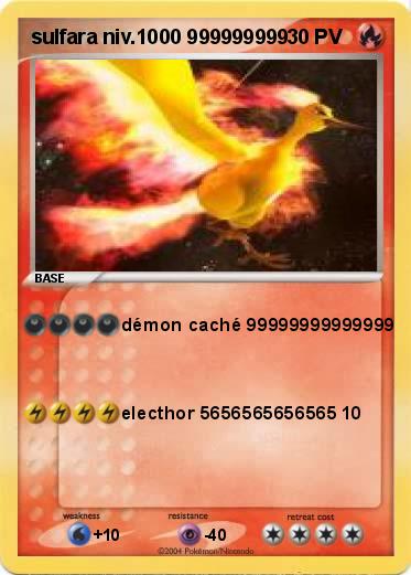 Pokemon sulfara niv.1000 999999999