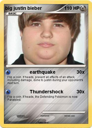 Pokemon big justin bieber