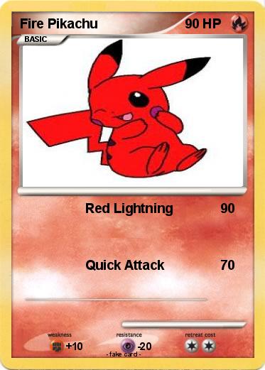 Pokemon Fire Pikachu