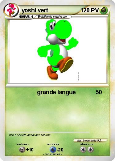 Pokemon yoshi vert