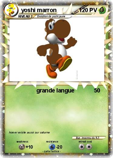 Pokemon yoshi marron