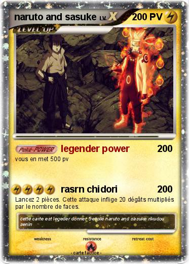 Pokemon naruto and sasuke