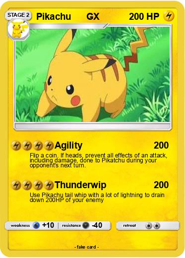Pokemon Pikachu      GX