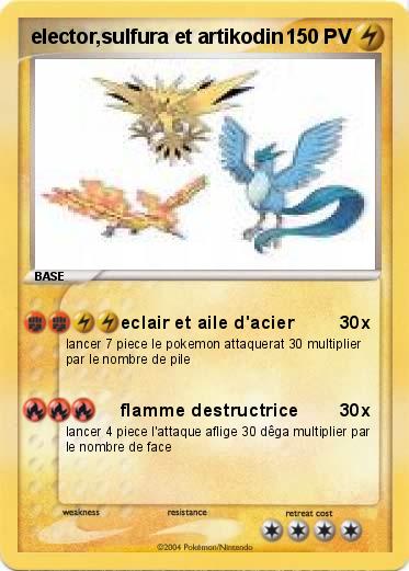 Pokemon elector,sulfura et artikodin