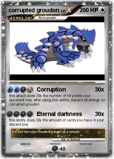 Pokemon corrupted groudon