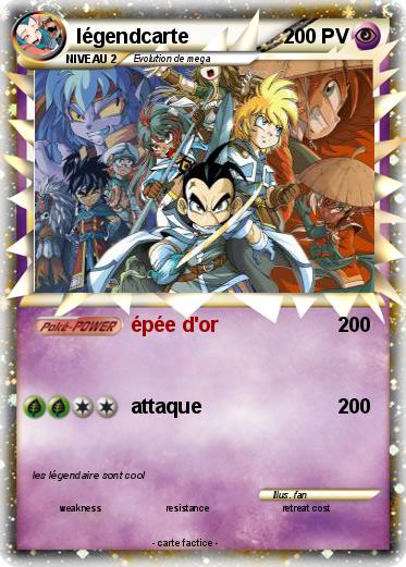 Pokemon légendcarte