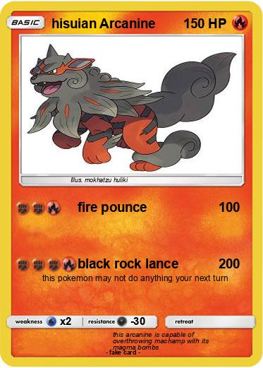 Pokemon hisuian Arcanine