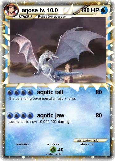 Pokemon aqose lv. 10,0