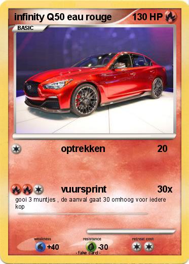 Pokemon infinity Q50 eau rouge
