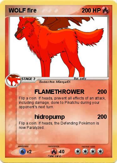 Pokemon WOLF fire