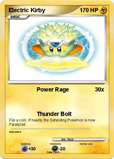 Pokemon Electric Kirby