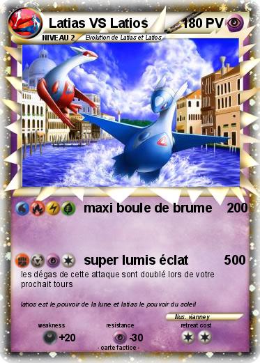 Pokemon Latias VS Latios