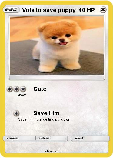 Pokemon Vote to save puppy