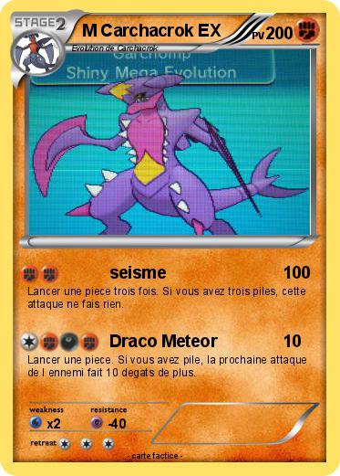 Pokemon M Carchacrok EX