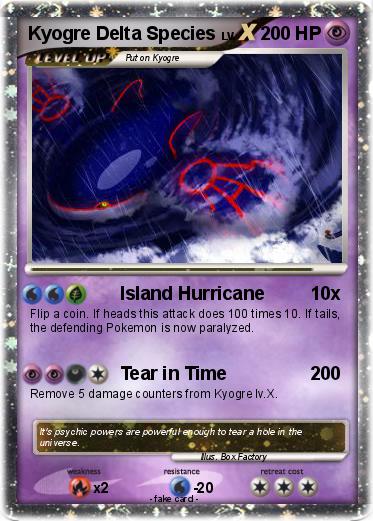 Pokemon Kyogre Delta Species