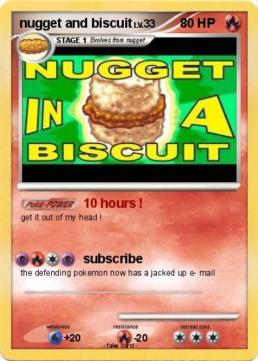 Pokemon nugget and biscuit