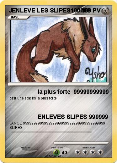 Pokemon JENLEVE LES SLIPES100000