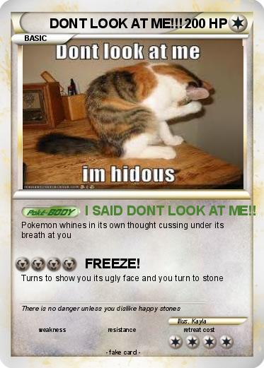 Pokemon DONT LOOK AT ME!!!