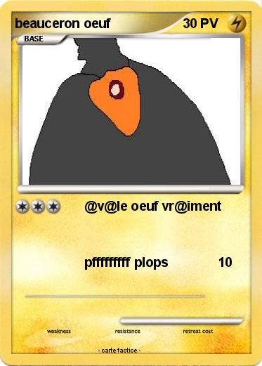 Pokemon beauceron oeuf