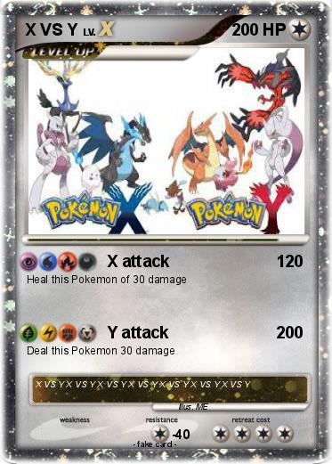 Pokemon X VS Y