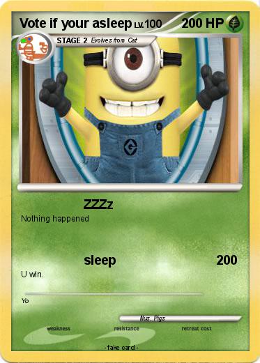 Pokemon Vote if your asleep