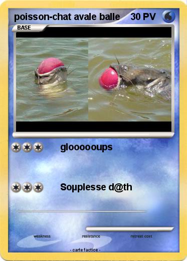 Pokemon poisson-chat avale balle