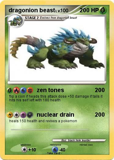 Pokemon dragonion beast