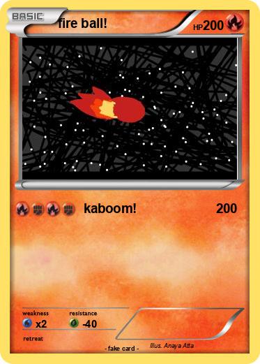 Pokemon fire ball!