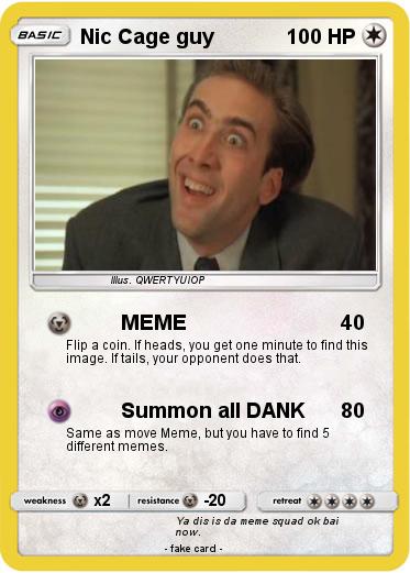 Pokemon Nic Cage guy
