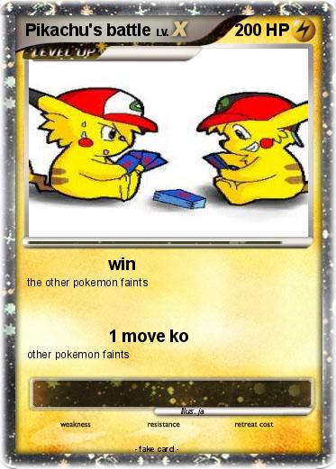 Pokemon Pikachu's battle