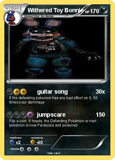 Pokemon Withered Toy Bonnie