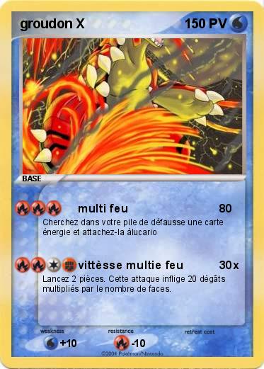 Pokemon groudon X