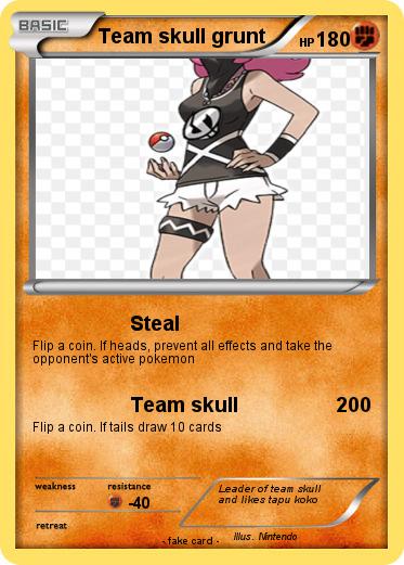Pokemon Team skull grunt